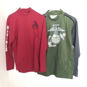 MCM Kids Long Sleeve Tees - Red and Green